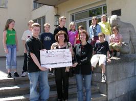 Spende für Tsunami-Opfer 5/05