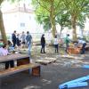 Neue Bänke für den Schulhof 6/16